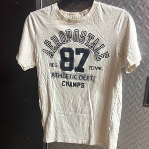 Aeropostale White Graphic Tee
